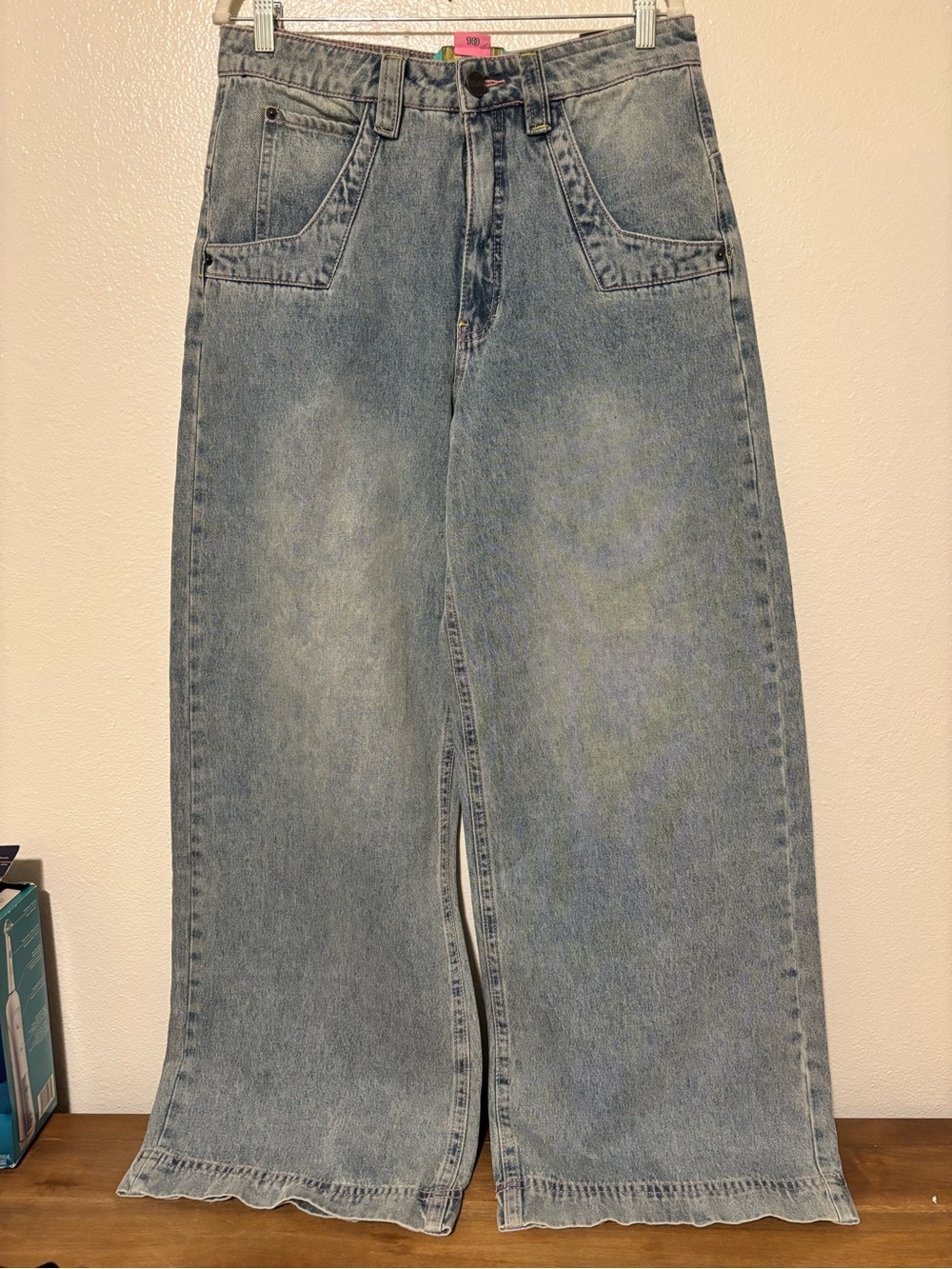 ALab Wide Leg Jeans Womens 10 Blue Baggy